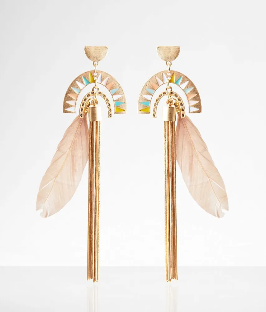 Feather & Fringe Earring