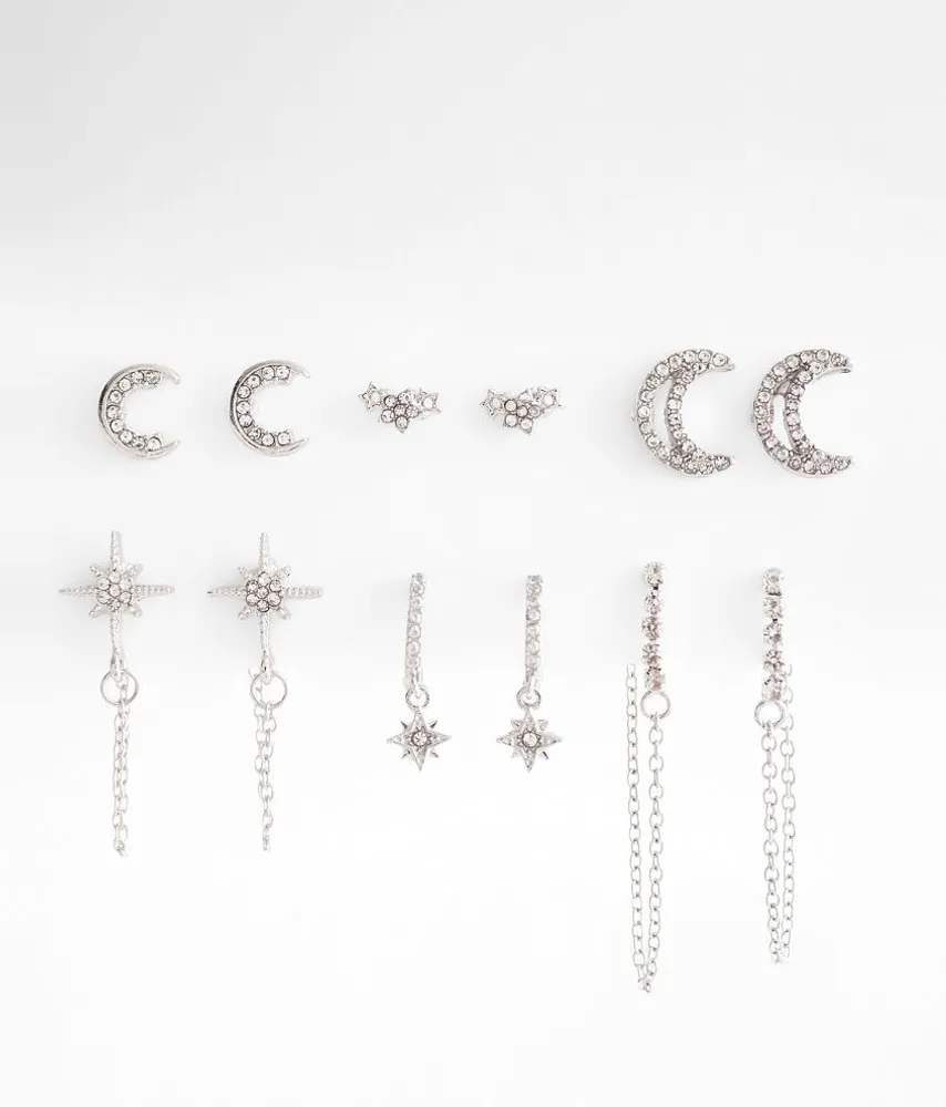 6 Pack Celestial Earring Set