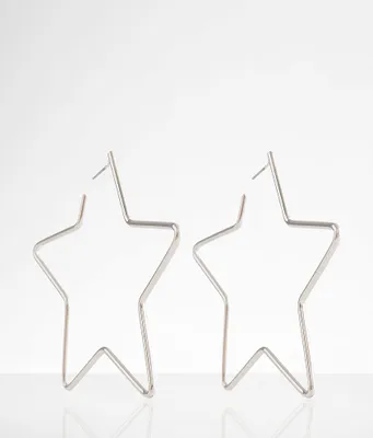 boutique by BKE Star Hoop Earring