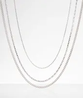 boutique by BKE 3 Pack Glitz Necklace Set