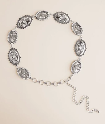 BKE Glitz Concho Chain Belt