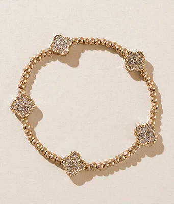 boutique by BKE Glitz Clover Bracelet