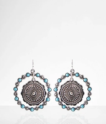 boutique by BKE Western Turquoise Drop Earring