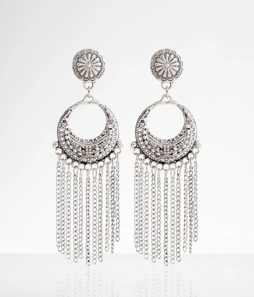 Western Chain Fringe Earring