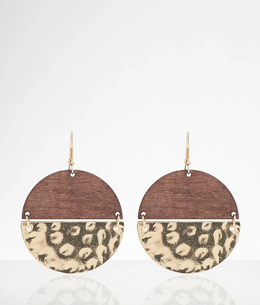 Hammered Metal Earring