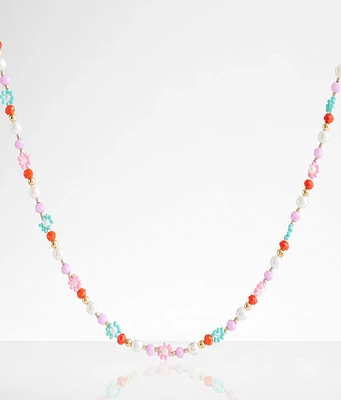 boutique by BKE Floral Bead Necklace