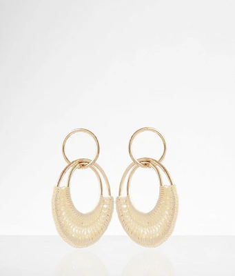 boutique by BKE Crochet Double Hoop Earring
