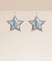 boutique by BKE Turquoise Western Star Drop Earring