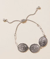 Sterling & Stitch Concho Slider Bracelet