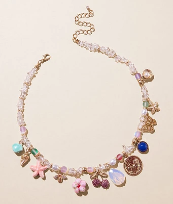 boutique by BKE Beaded Charm Necklace