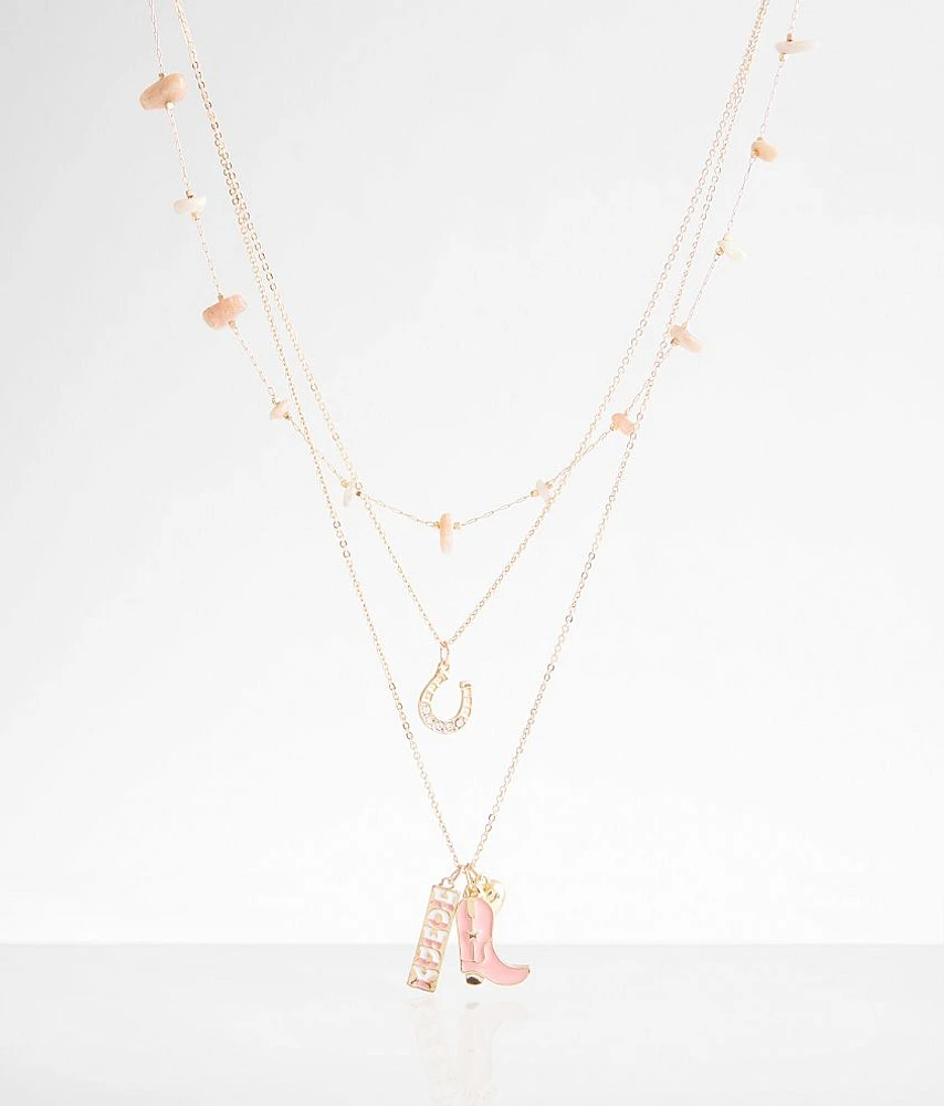 boutique by BKE 3 Pack Western Charm Necklace Set