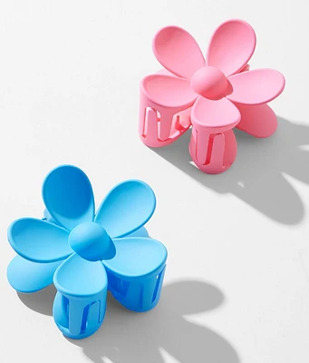 boutique by BKE 2 Pack Flower Hair Claw Clip Set