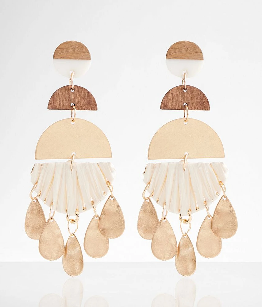 Raffia Wrapped Earring