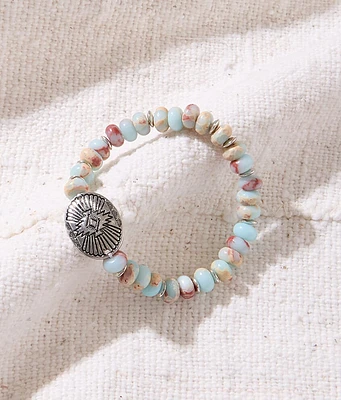 Sterling & Stitch Concho Beaded Bracelet