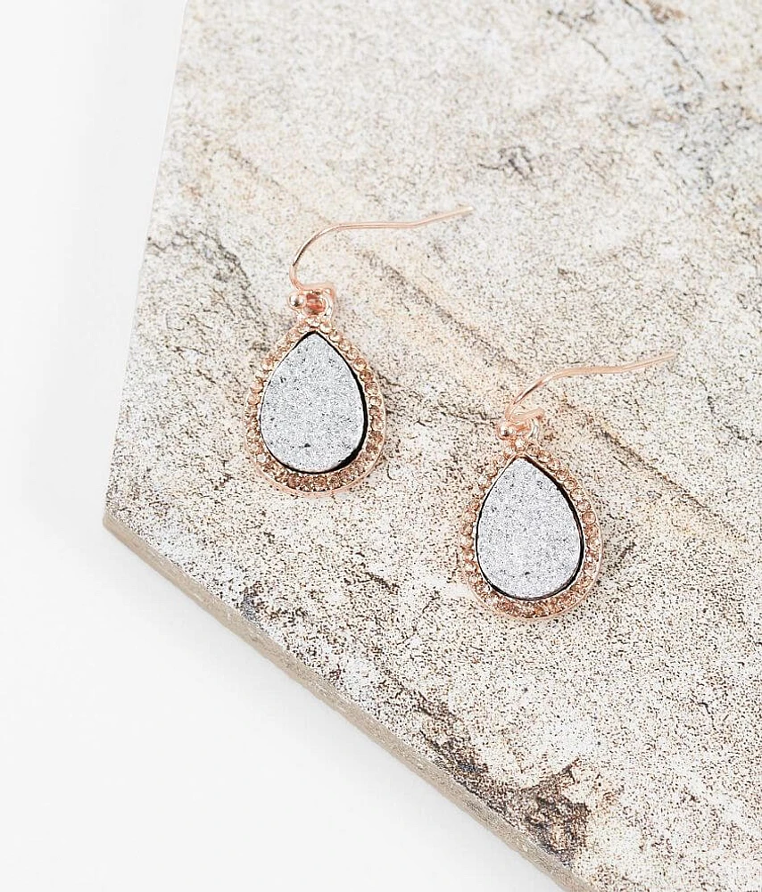 Druzy Drop Earring