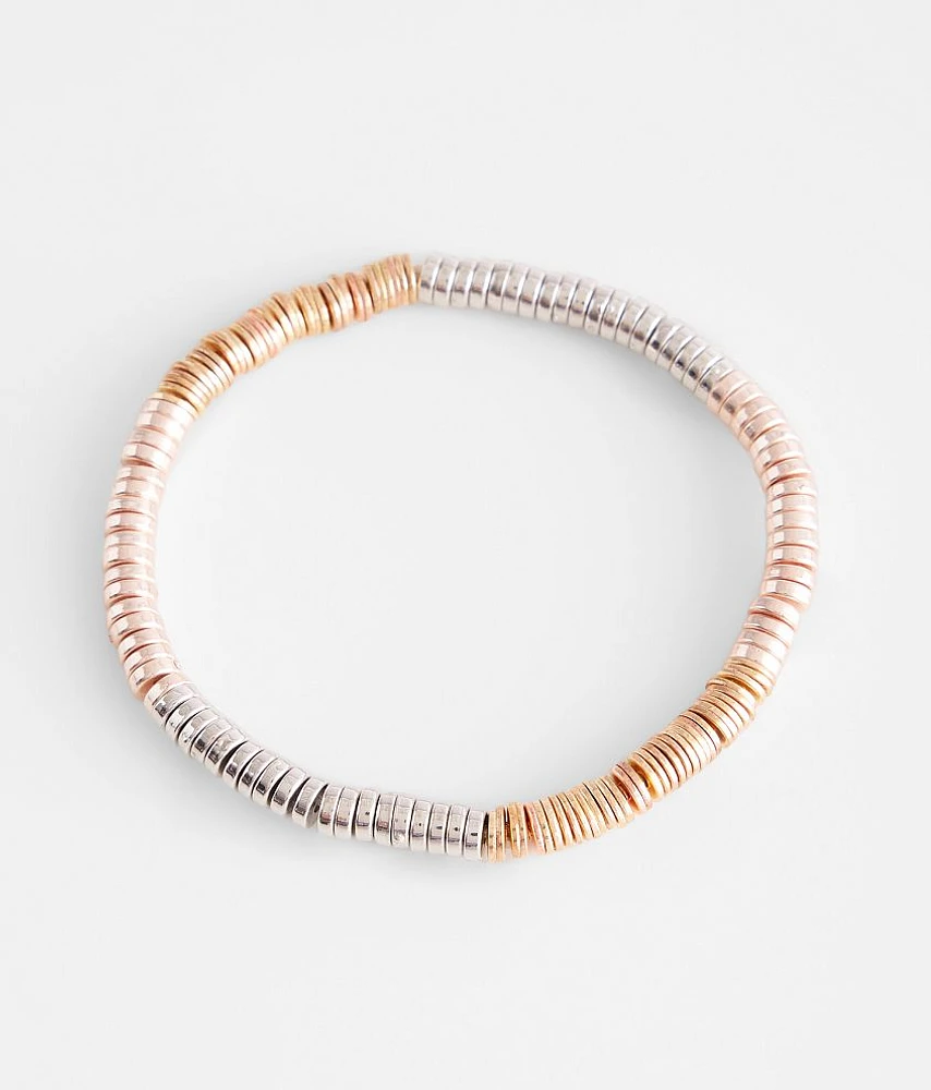 Metal Disc Bead Bracelet