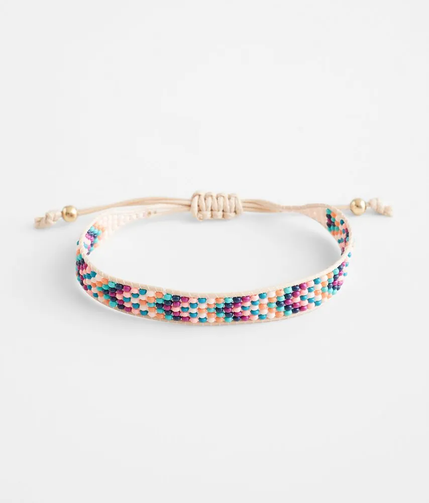 Seed Bead Slider Bracelet