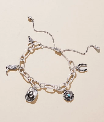 Sterling & Stitch Western Charm Bracelet