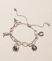Sterling & Stitch Western Charm Bracelet