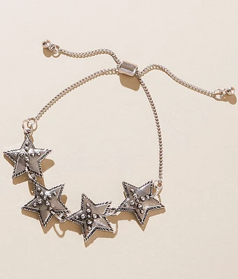 Sterling & Stitch Star Slider Bracelet