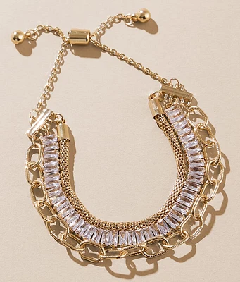 BKE Glitz Multi Strand Bracelet