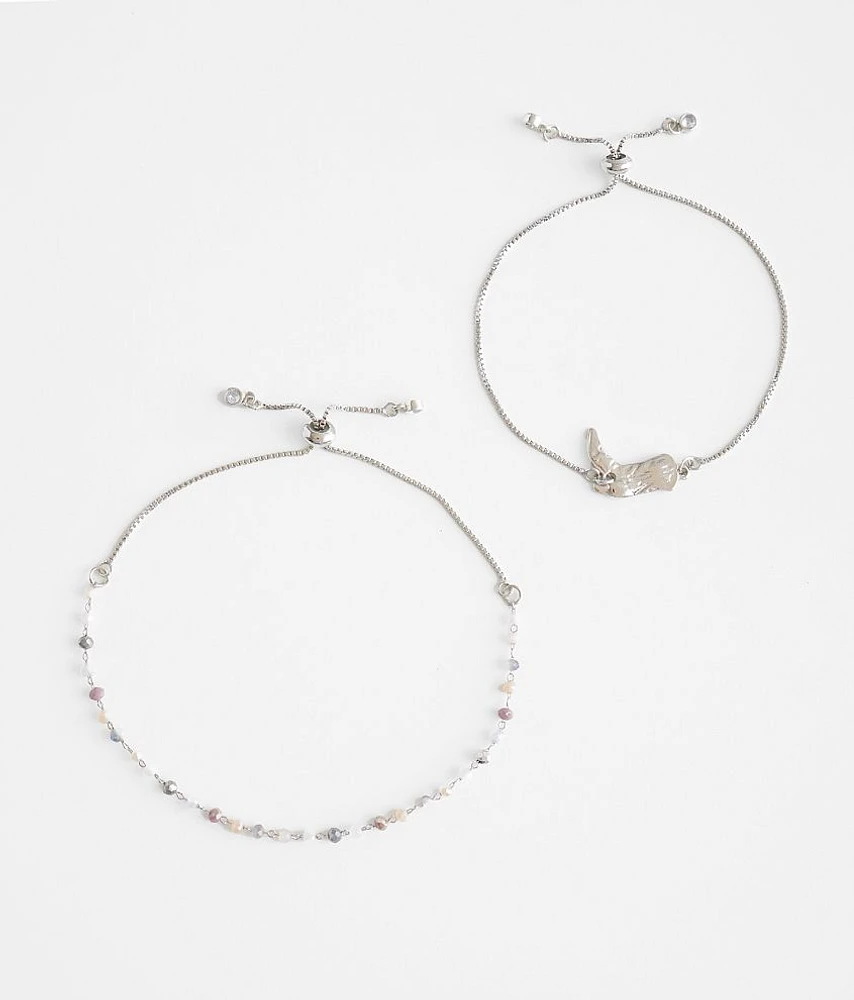 2 Pack Boot Bracelet Set