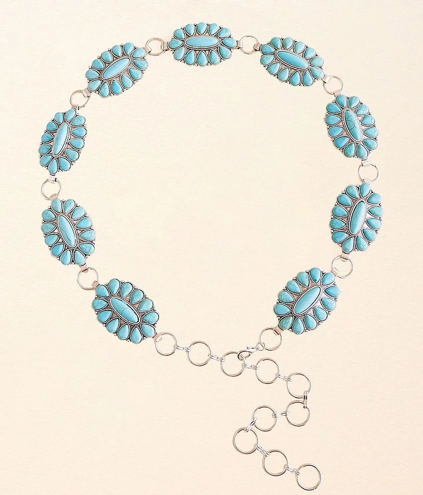 Turquoise Stone Chain Belt
