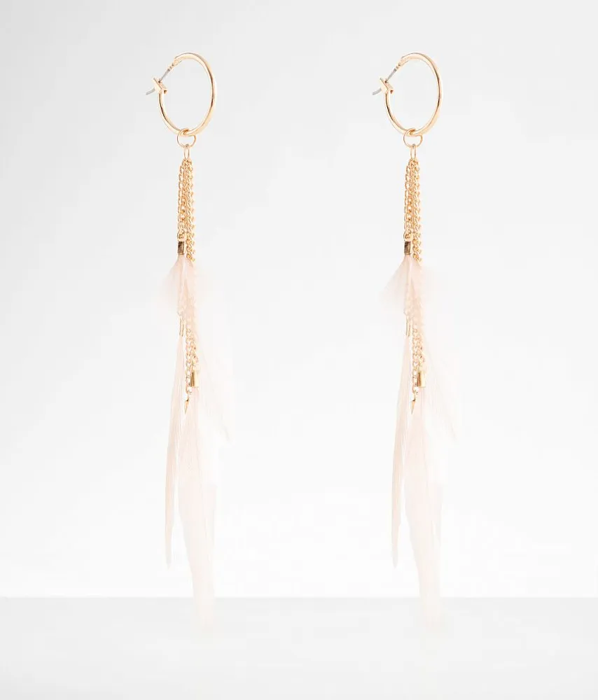 Feather Fringe Earring