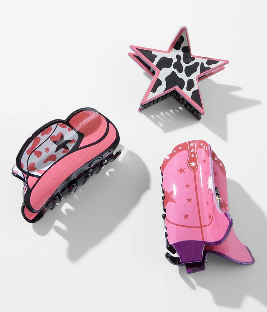 Pack Western Hair Claw Clips