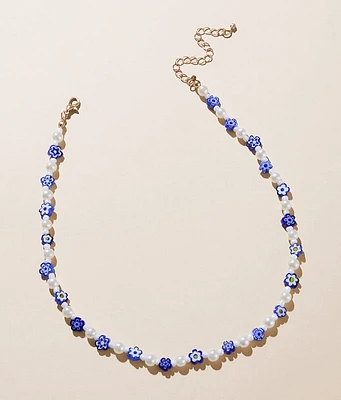 boutique by BKE Floral Beaded Necklace