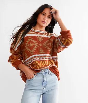 Gilded Intent Geo Vintage Sweater