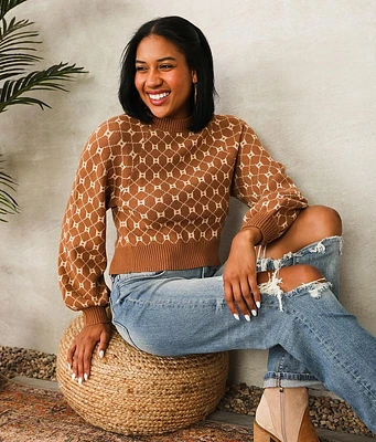 Willow & Root Open Back Tie Sweater