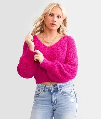 Willow & Root Open Back Tie Sweater