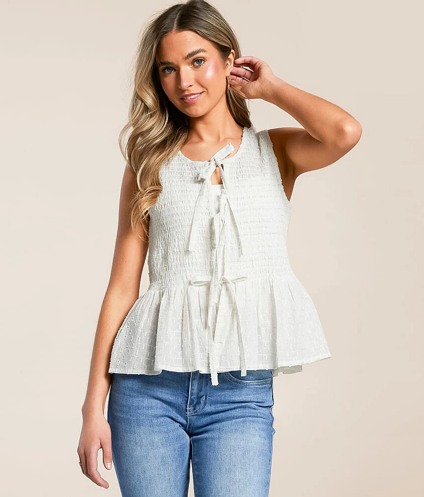 Willow & Root Lurex Striped Tank Top