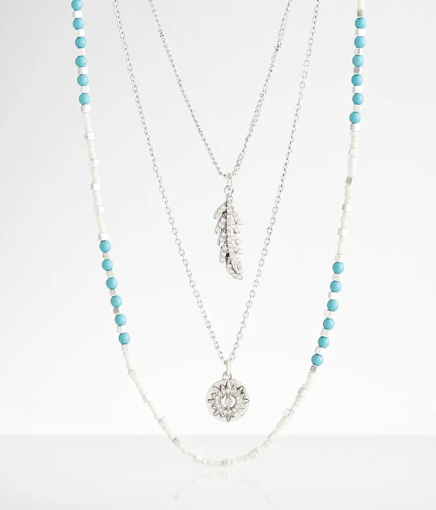3 Pack Turquoise Necklace Set