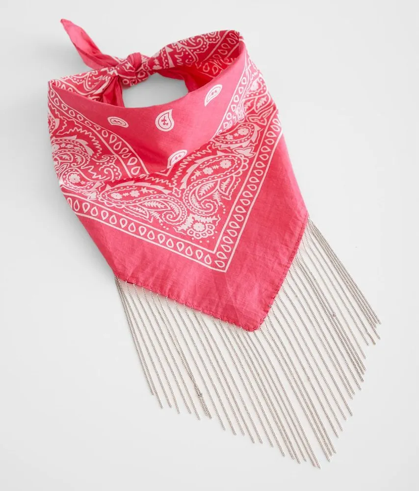 Chain Fringe Bandana Scarf