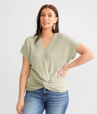 Daytrip Surplice Twist Front Top