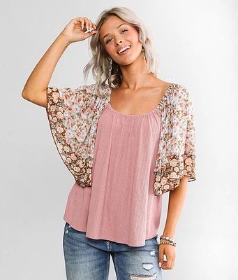 Daytrip Flowy Ribbed Top