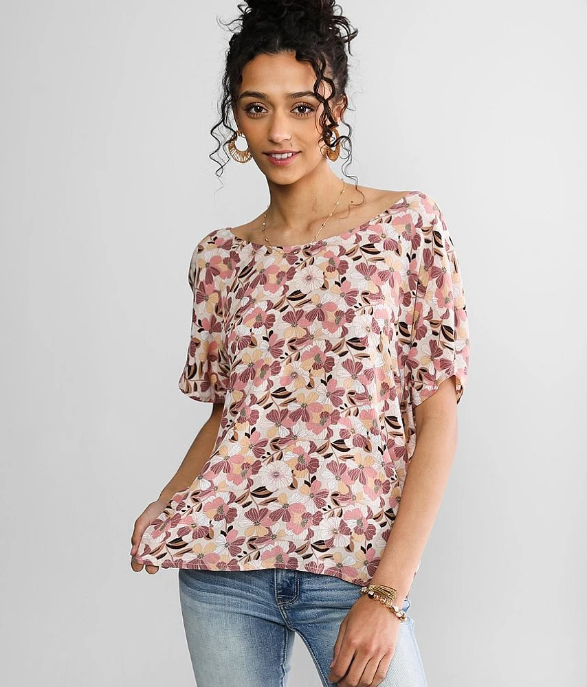 Willow & Root Twisted Open Back Top
