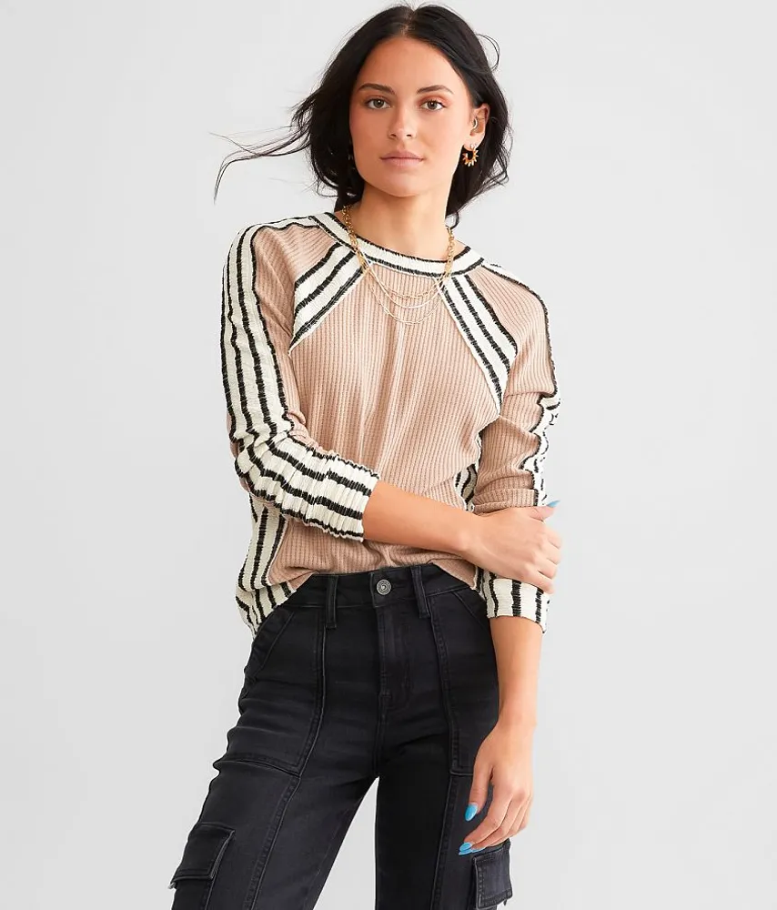 Waffle Knit Top