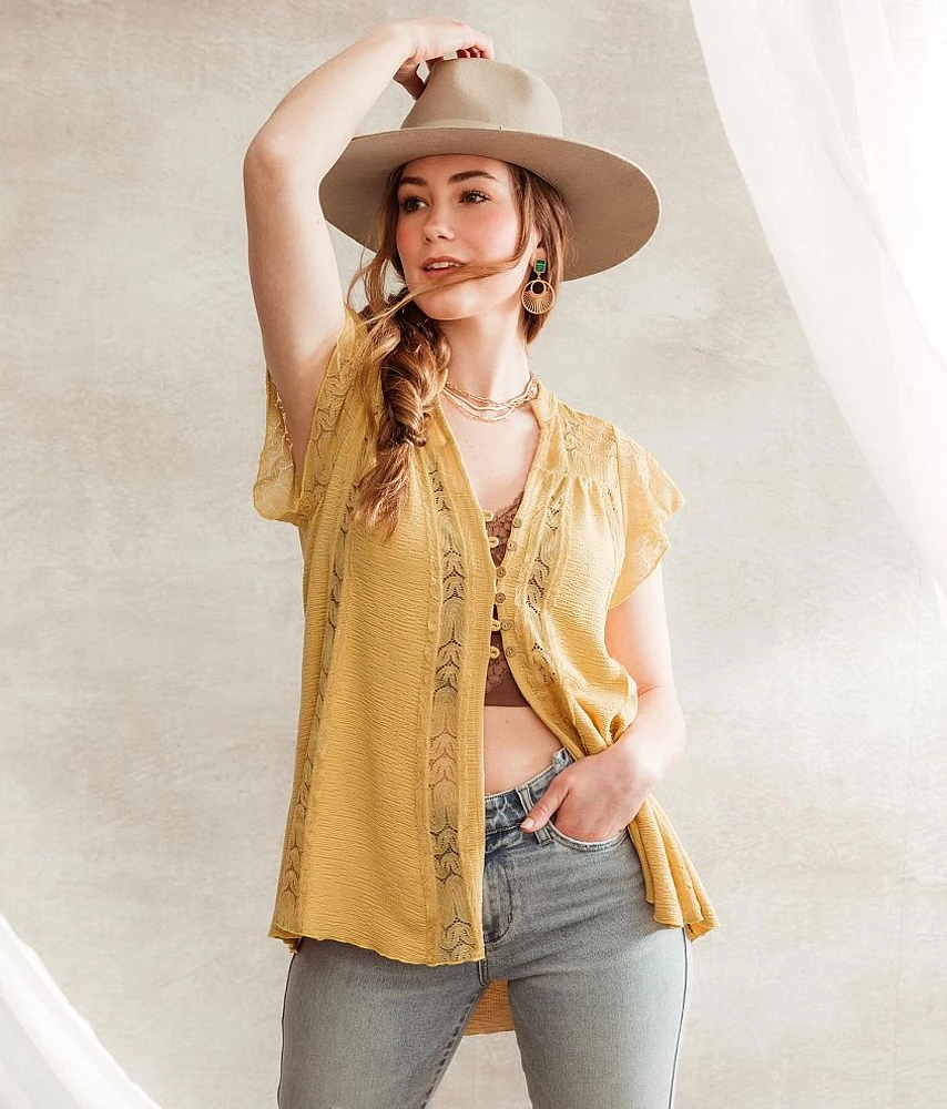 Textured Lace Top