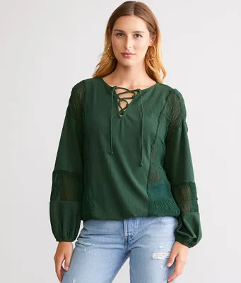 Daytrip Pieced Gauze Top