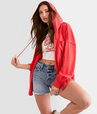BKE Boyfriend Hooded Shirt