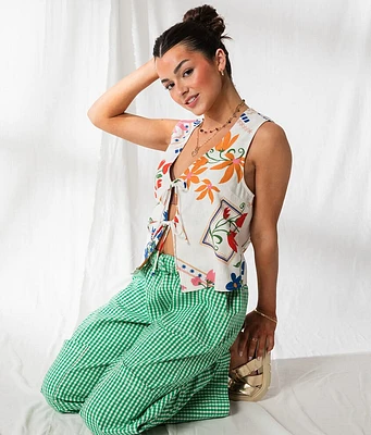 33 Coastal Post Card Floral Vest