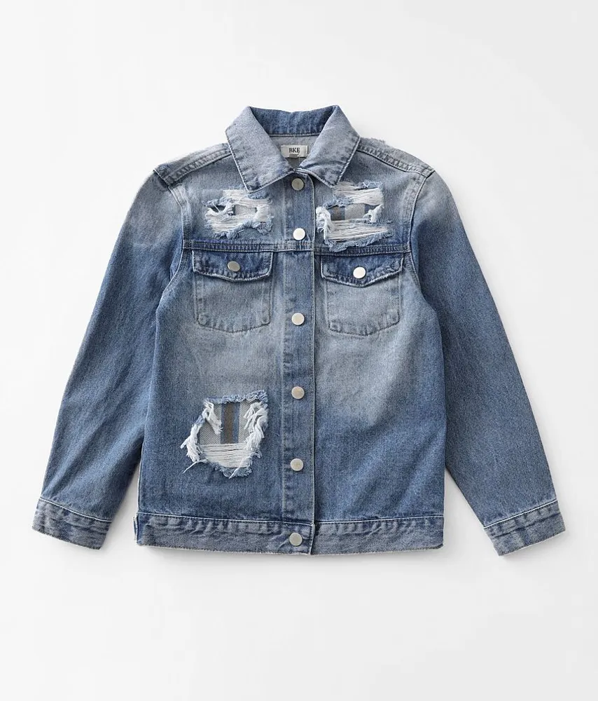 Girls - Destructed Denim Jacket