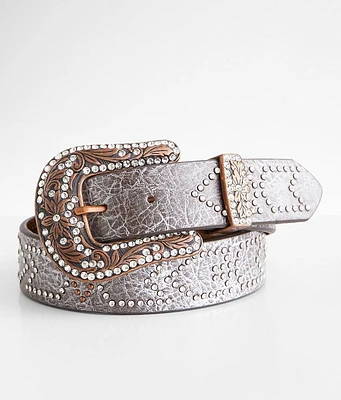 BKE Chevron Glitz Leather Belt