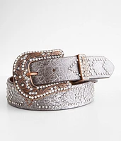 BKE Chevron Glitz Leather Belt