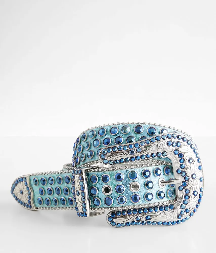 BKE Glitz Metallic Leather Belt