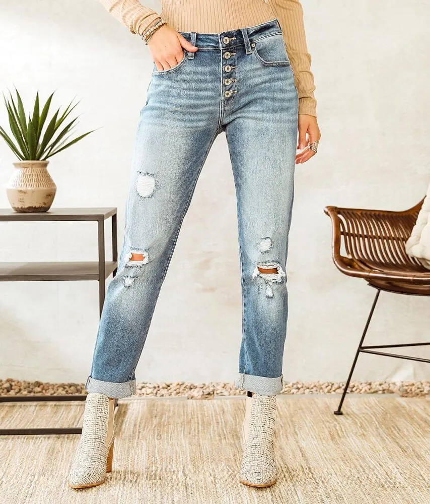 High Rise Relaxed Stretch Jean