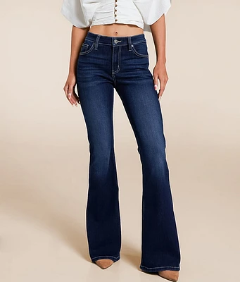 Kan Can Mid-Rise Flare Stretch Jean